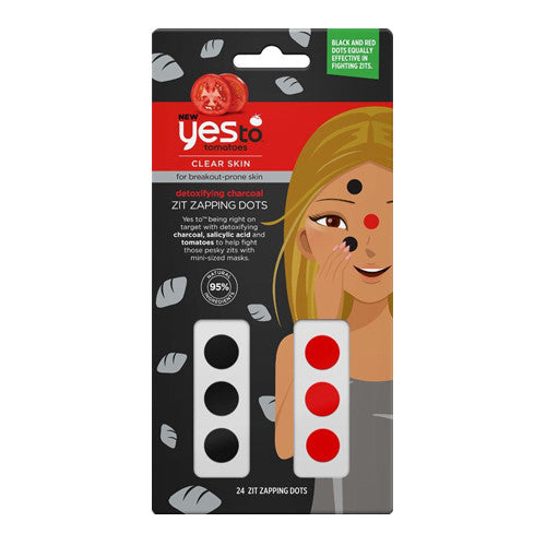 Yes To Tomatoes Detoxifying Charcoal Zit Zapping Dots, 24 Ea
